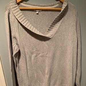 Plus Size Gray Knit Sweater